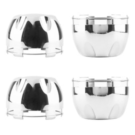 Rheedal 4Pcs 99.5mm(3.92inch) Wheel Center Caps for Helo Maxx 6 Wheel Rim Replacement 789K101 X1834147-9SF Hub Cap, (Chrome, Inner 96.5mm 3.8in)