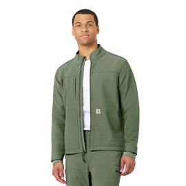 Carhartt Scrubs C80023 Men's Rugged Flex® Modern Fit Bonded Fleece Jack - 2X-Large Regular - Olive