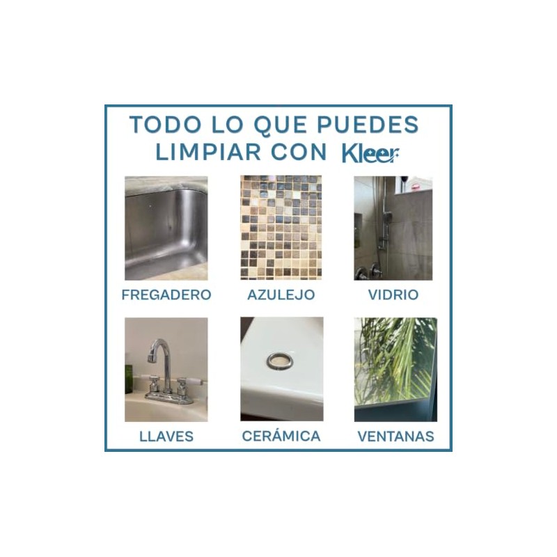 Kleer Crema Quita Gotas y Sarro 300ml — Elimina Manchas