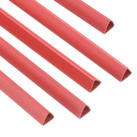 PATIKIL 30 Pcs Binding Bars, 10mm Binding Bars, Sliding Grips, 70 Sheets A4 Size Report Binder Triangle Presentation Binder Report Cover for Resume Red