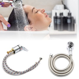 Mixer Taps Sprayer Set, Shower Head with Hose Handheld Shower Head Salon Barber Faucet with Hot and Cold Mixing Valve for Hair Salon Bathing Spa