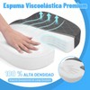 Cojin Ortepedico de Memory Foam para Asientos con Base Antideslizante,