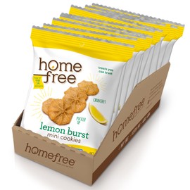 Homefree Treats You Can Trust Gluten Free Mini Cookies, Single Serve, Lemon Burst, 1.0 Ounce (Pack of 10)…