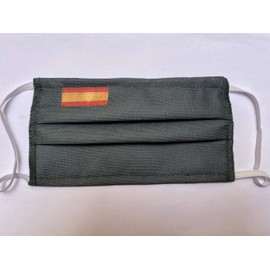 Mask Green Protective Fabric Approved 3-Ply Spain Flag