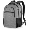 BIKROD Men's School Backpack Boys 15.6 Inch Laptop Bag, gray,