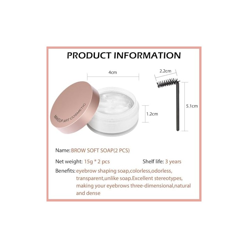 Gel Fijador De Cejas, Gel Para Peinar Las Cejas,Transparente Para