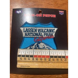 TGT Lassen Volcanic US National Park Iron On Patch - TGT Product Of USA