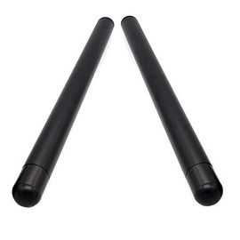 Motorcycle Half Handlebar Half Handlebar Aluminium Stub Handlebar CNC Handlebar Stub 22 mm x 300 mm (Black 2 Pieces)