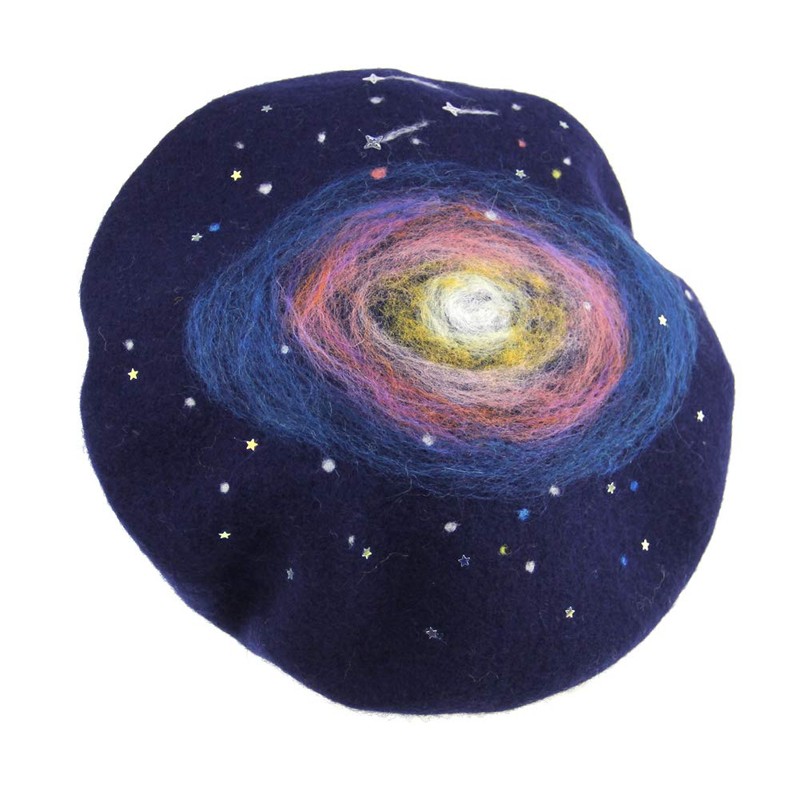 Zasy - Gorro de lana casual para mujer, Nebula, 7-7