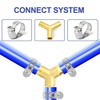 ERGAOBOY 5 Pcs 6mm Brass Hose Nozzle, 3 Way Y