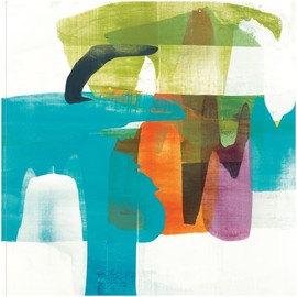 Fine Art Canvas Vibrant Spirit II Canvas Wall Decor Artwork by Artist Alridge for Living Room, Bedroom, Bathroom, Kitchen, Office, Bar, Dining & Guest Room - Ready to Hang - 22 in x 22 in