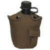 US PLASTIKFELDFLASCHE Nylonbezug Feldflasche Trinkflasche Outdoor Trekking Ski, coyote tan