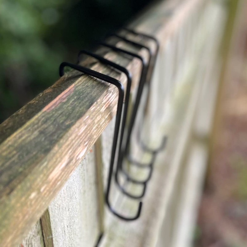 Selections Set of 12 Bracket Fence Panel Hooks Heavy Duty