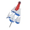 Summer Lighthouse Sailboat Windmills 360 Degree Rotation Weathervane Metal Windmill