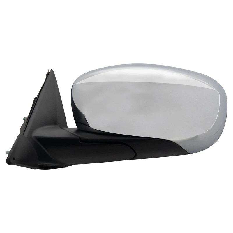 TRQ Left Mirror with Heat with Chrome Cover Drivers Side