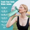 OLDLEY Water Bottles, 32oz Motivational Sports Water Bottle with Time