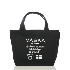 Mozu VZHE-01A VASKA by Vesca Tote Bag, Women's, Unisex, Men's, Lightweight, Canvas, Mini Tote, S Size, Eco Bag, Lesson Bag, night black