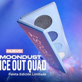 Urban Decay Moondust Ice Out Quad, Paleta de Sombras Edición Limitada con 4 Tonos Metalight de Intensidad Construible, 16H de Brillo Extremo
