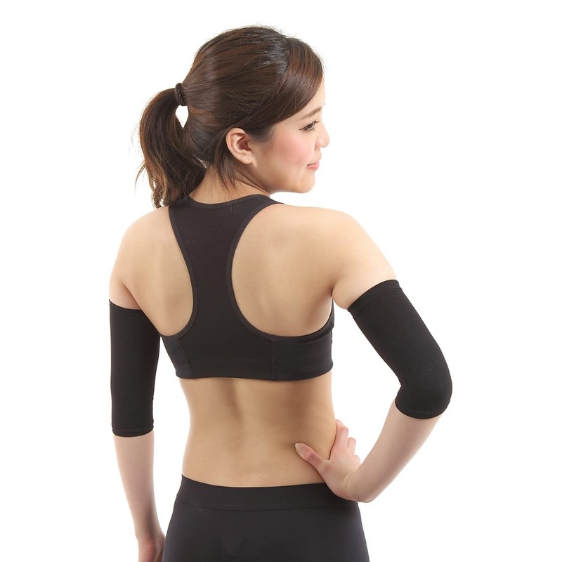 SPORTIA Women's Double Arm Shaper Two Arm Supporter with Germanium
