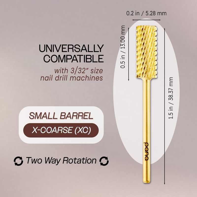 PANA Flat Top Small Barrel 3/32" Shank Size - (Gold,
