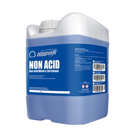 Nanoskin NON ACID Professional Wheel & Tire Cleaner 5 Gallons – Works with Wheel Brush & Tire Brush | Car Wash Wheel Cleaning Spray for Car Detailing | Removes Brake Dust, Oil, Dirt, Light Corrosion