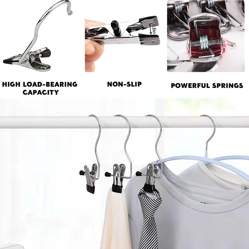 Pack of 20 Portable Laundry Hooks, 360° Rotating Boot Hanger,