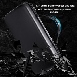 Generic Voikoli Carrying Case Compitable with Ayn Odin 2 Odin2 Gaming Handheld and Accessories, Hard Case for Travel and Storage [Black]