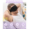 ZRUHIG Bluetooth Sleep Mask with Removable 3D Contoured, Music Eye