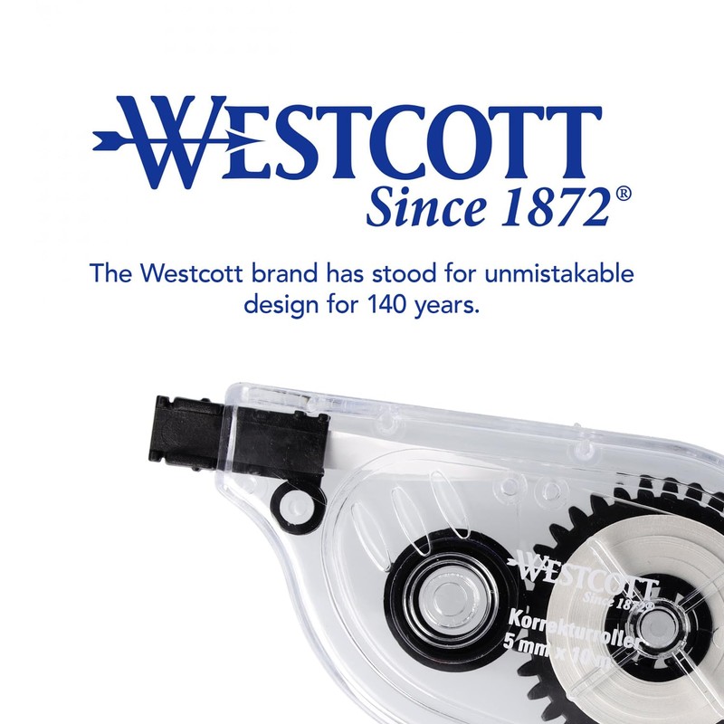Westcott correction tape sideway | correction roller with white correction