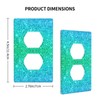 1 Gang Duplex Bling Blue Teal Galaxy Sky Receptacle Wall