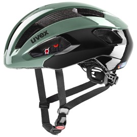 uvex Rise - Safe Helmet for Men and Women - Individual Size Adjustment - Optimised Ventilation - Moss Green-Black - 52-56 cm