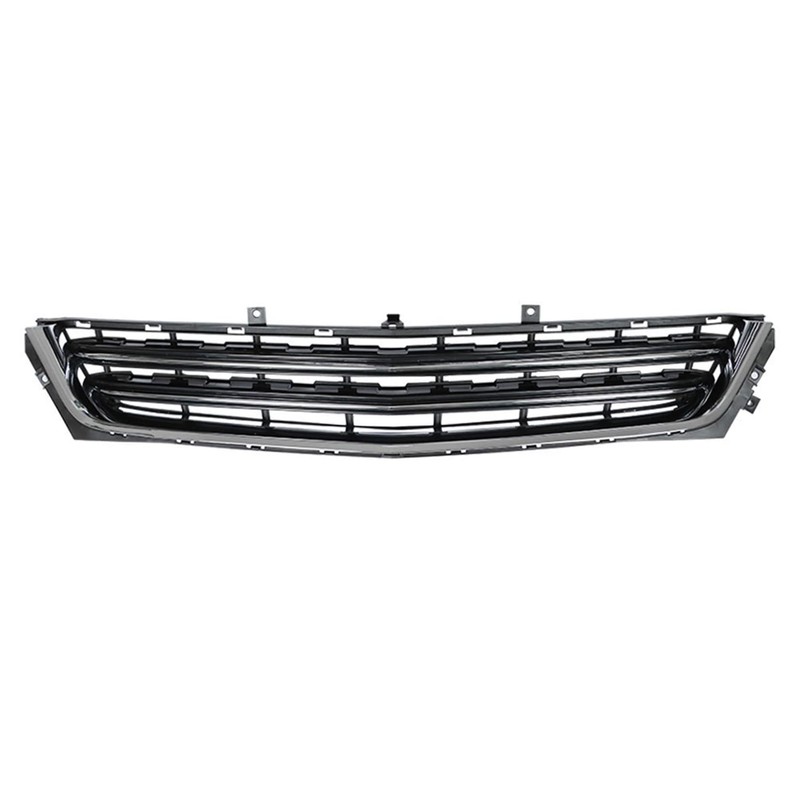 SEBLAFF Upper Lower Front Bumper Grilles Chrome Plastic Replacement for