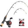 QualyQualy Ice Fishing Rod and Reel Combo 60cm M/ML Inline