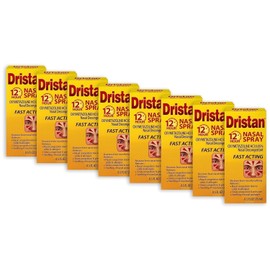 Dristan 12 Hour Nasal Spray 0.5 Fl Oz Pack of 8 Fast Relief for Congestion