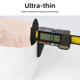 DGAZ Lightweight Purse Organizer Insert for Hermes Picotin Bag,Silk and Dupontpaper handbag inner for Luxury Bags(Craie,PC22)