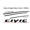 Autoparts 🔥 Genuine OEM Honda Civic Hatchback 2017-2020 Wiper Inserts