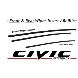 Autoparts 🔥 Genuine OEM Honda Civic Hatchback 2017-2020 Wiper Inserts Front & Rear 🔥