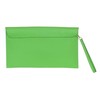 Girly Handbags Womens Italian Genuine Leather Envelope Clutch Bag (Lime