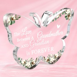 Gifts for Grandma, Christmas or Birthday Gift for Grandma, Best Grandma Gifts from Grandkids, Presents for Grandma Butterfly Acrylic Plaque, Great Grandma Gifts Mothers Day, Unique Granny Gifts