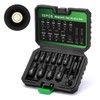 TecoTek 13PCS Magnetic Tap Socket Set, 1/4" & 3/8" Drive