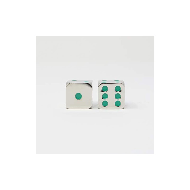 Image Mission KG18580 Metal Dice, 0.6 inches (15 mm), Green