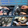 1.6L Engine Timing Belt Water Pump Kit w/Locking Tool Kit