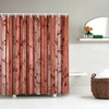 Bathroom Shower Curtain with 12 Rings Waterproof Thicken Bath Curtain