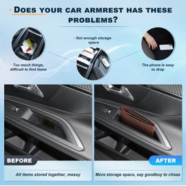 BIXUAN Compatible with Peugeot 3008 5008 GT 2016-2021 2022 2023 2024 Car Storage Box Car Door 3008 5008 Inner Frame Organiser Covers Storage Box 3008 5008 2022 2023 Accessories [Pack of 2]