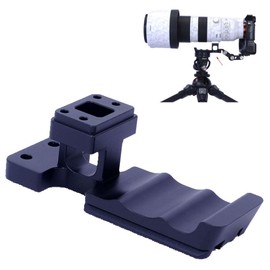 iShoot Tripod Clamp Tripod Ring Base Lens Mounting Replacement Foot Tripod Support Ring Compatible with Sony FE 400-800 mm F6.3-8 G, Bracket Bottom is Arca-Swiss Fit Camera Plate Quick Release Plate