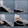 KirlystonE Kitchen Faucet with Side Sprayer, Brushed Nickel 2-Handle Faucet