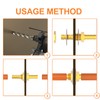 GASHER 5PCS Brass Hose Barb Thru-Bulk Bulkhead Fitting 4mm to