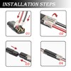 Car Cable Connector, 2-pin, 12 pieces, pluggable cable connection, 18-22AWG