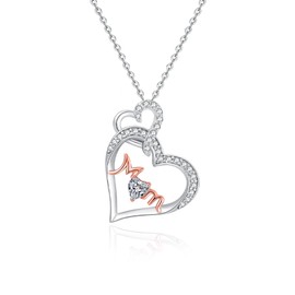 Mother Necklace 925 Sterling Silver Mother Jewelry Mother's Day Pendant Birthday Gifts for Mom Mother Daughter Women