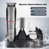 Rechargeable Hair Cutter Kit 6-In-1 USB Electric Razor Nose Hair